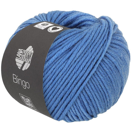 LANA GROSSA Bingo, Farbe 764 Kornblau, ein Knäuel mit 50 g