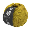 LANA GROSSA Merino Uno, Farbe 84 Senfgelb, ein Knäuel mit 50 g